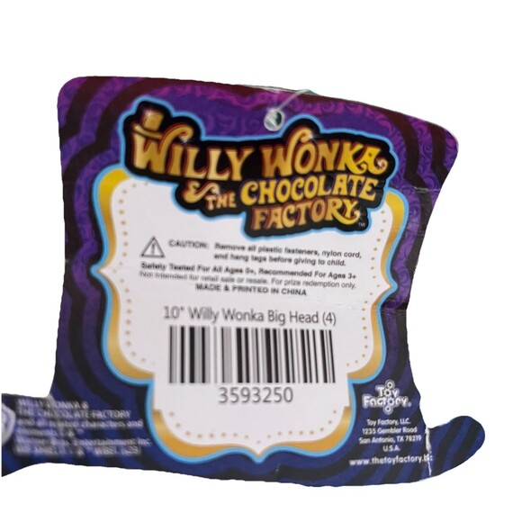 Willy Wonka & the Chocolate Stuffed Plush Factory Violet Beauregarde Blueberry - Picture 4 of 6